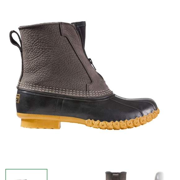 Men's Bean Boots, 8" Fleece-Lined Insulated front zip - Picture 3 of 5